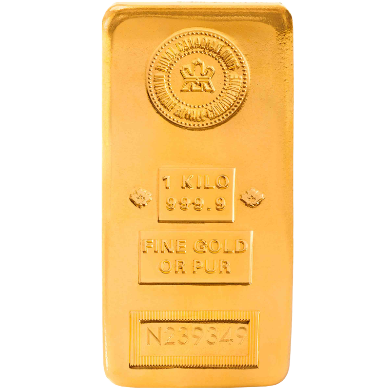 Image for 1 kg Royal Canadian Mint Gold Bar from TD Precious Metals